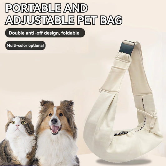 Small, Hands-Free Reversible Crossbody Pet Sling Holder