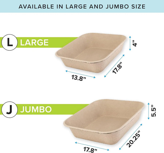 Kitty Sift Large 6-Pack Disposable Cat Litter Box