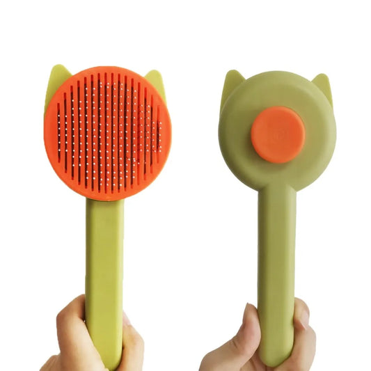 10 piece Cat & Dog Grooming Kit: Self-Cleaning Brush, Bath Brush, Massage Glove, Nail Clipper, Flea Comb