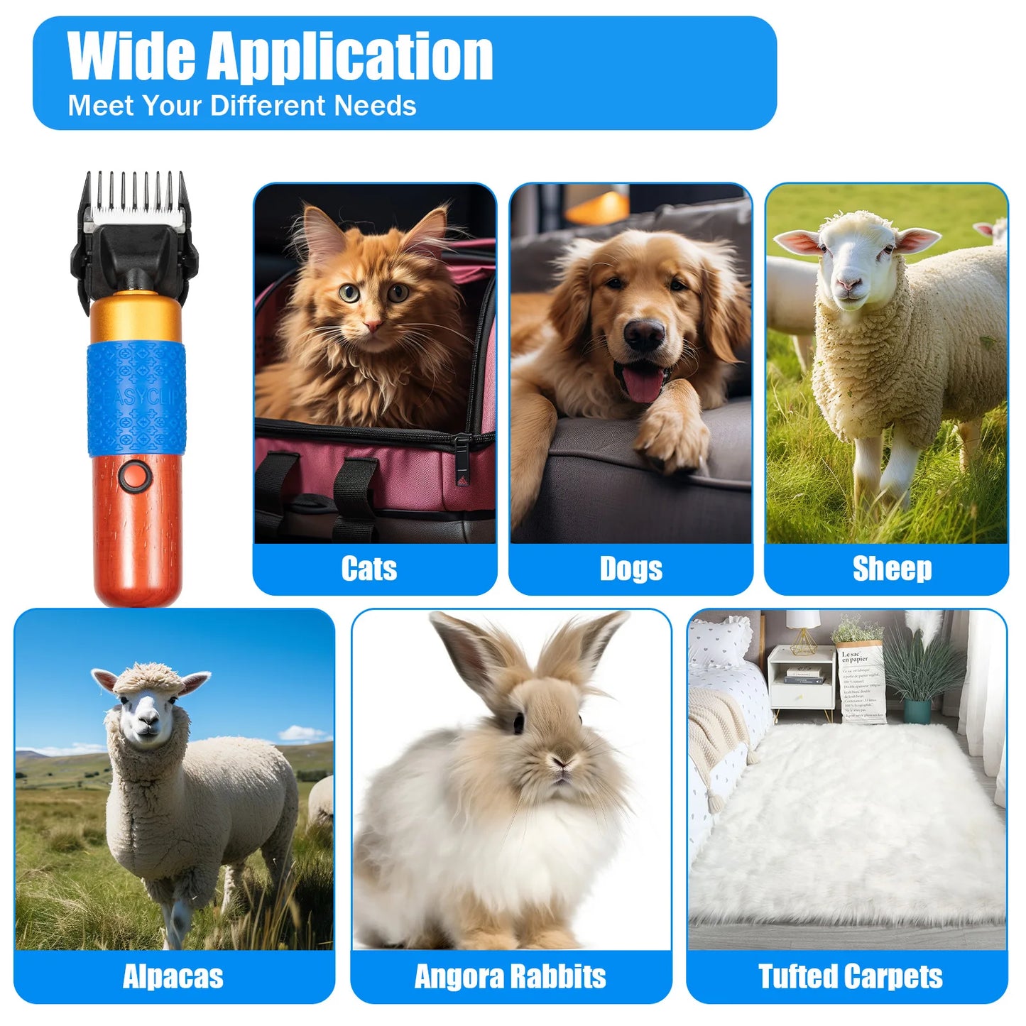 110V/220V 36W Electric Push Shears for Pets