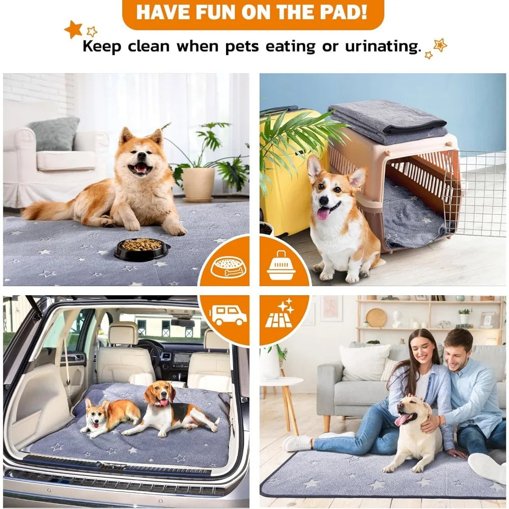 Washable, Absorbent and Non-Slip Pee Pads for Dogs, 2 Pack 31 x 36