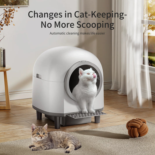 Automatic, Self Cleaning Smart Cat Litter Box with Remote Control