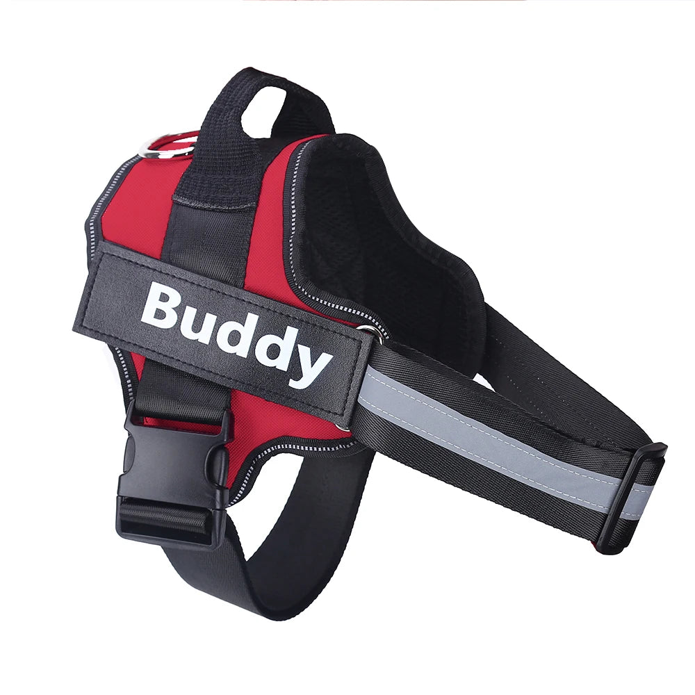 Personalized, NO PULL, Reflective, Breathable Harness Vest For Small and Large Dogs