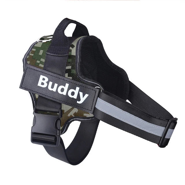 Personalized, NO PULL, Reflective, Breathable Harness Vest For Small and Large Dogs