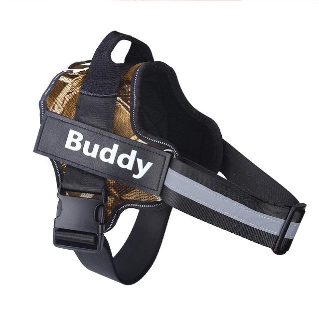 Personalized, NO PULL, Reflective, Breathable Harness Vest For Small and Large Dogs