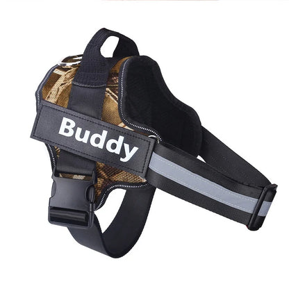 Personalized, NO PULL, Reflective, Breathable Harness Vest For Small and Large Dogs