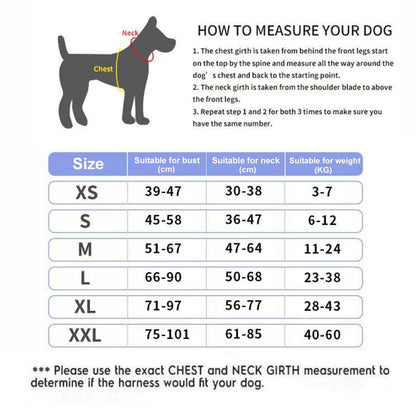 Personalized, NO PULL, Reflective, Breathable Harness Vest For Small and Large Dogs