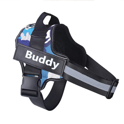 Personalized, NO PULL, Reflective, Breathable Harness Vest For Small and Large Dogs