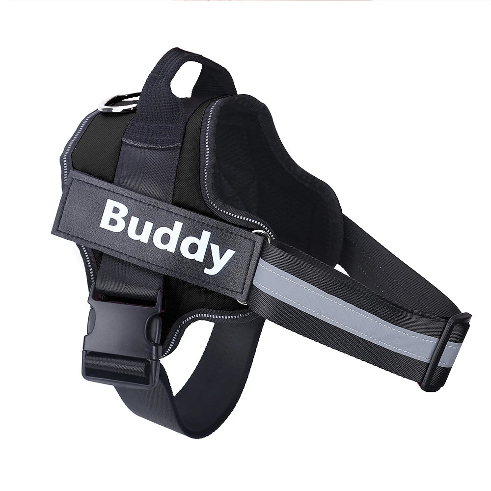 Personalized, NO PULL, Reflective, Breathable Harness Vest For Small and Large Dogs