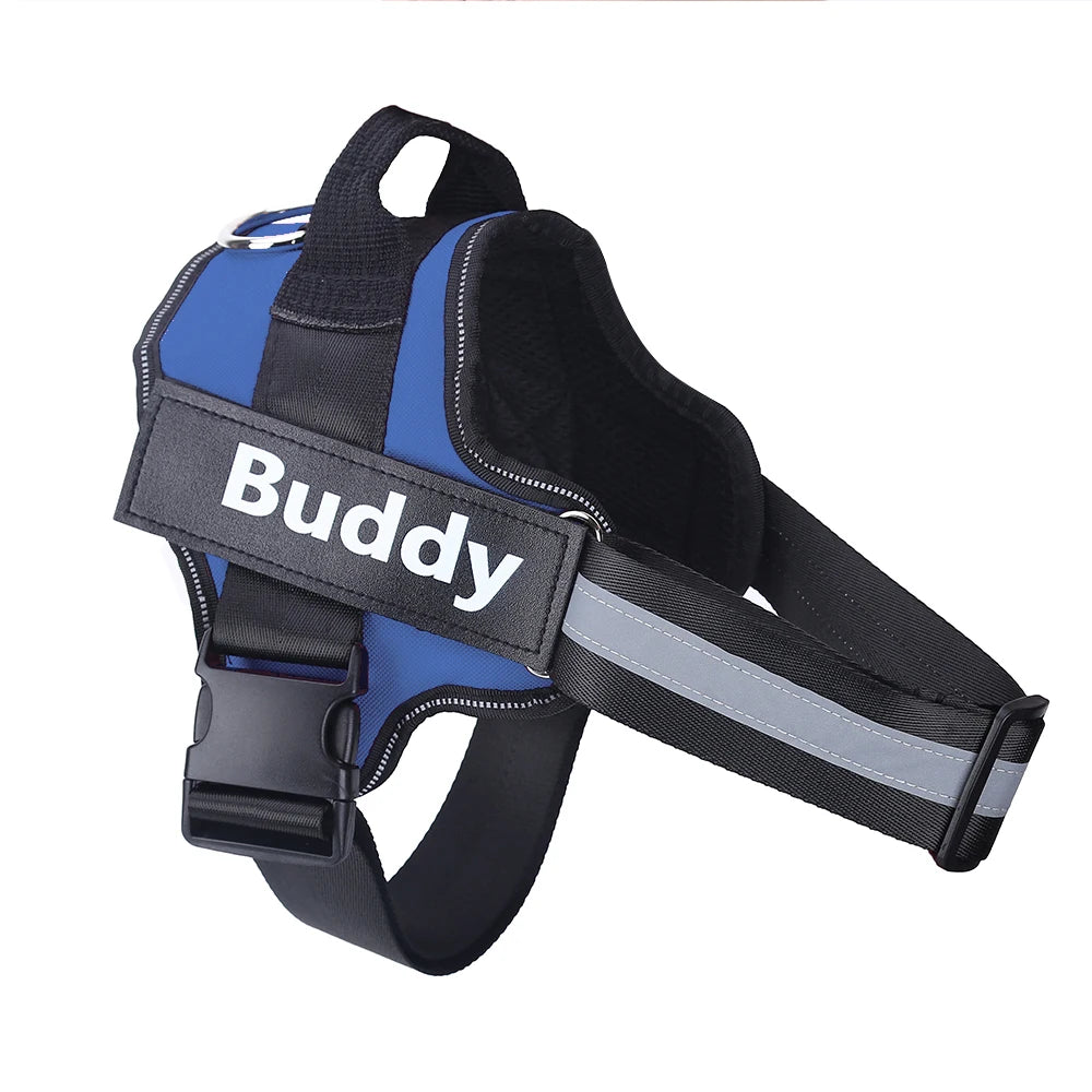 Personalized, NO PULL, Reflective, Breathable Harness Vest For Small and Large Dogs