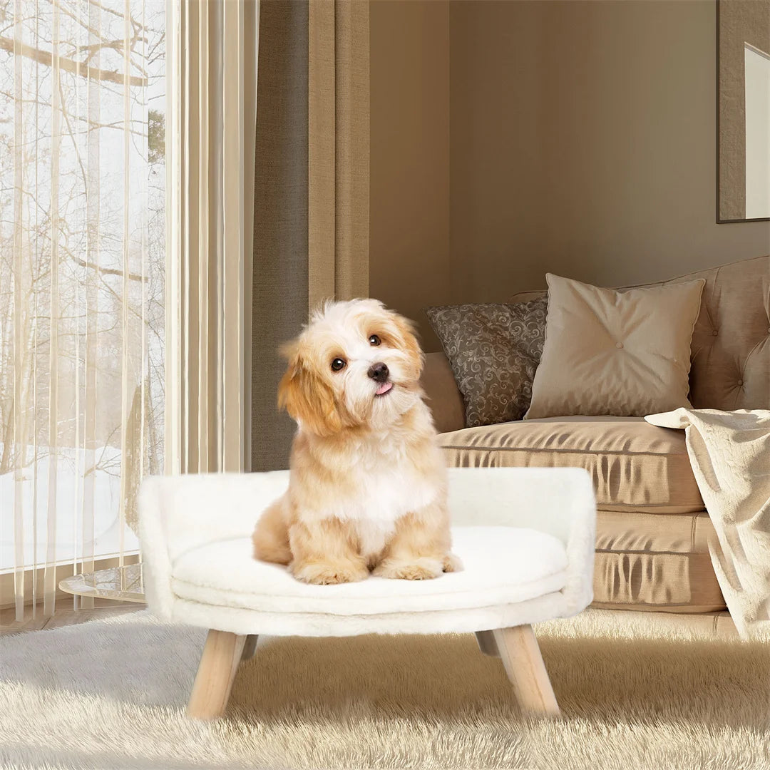 Luxury Stool Bed with Plush, Washable and Waterproof Fabric
