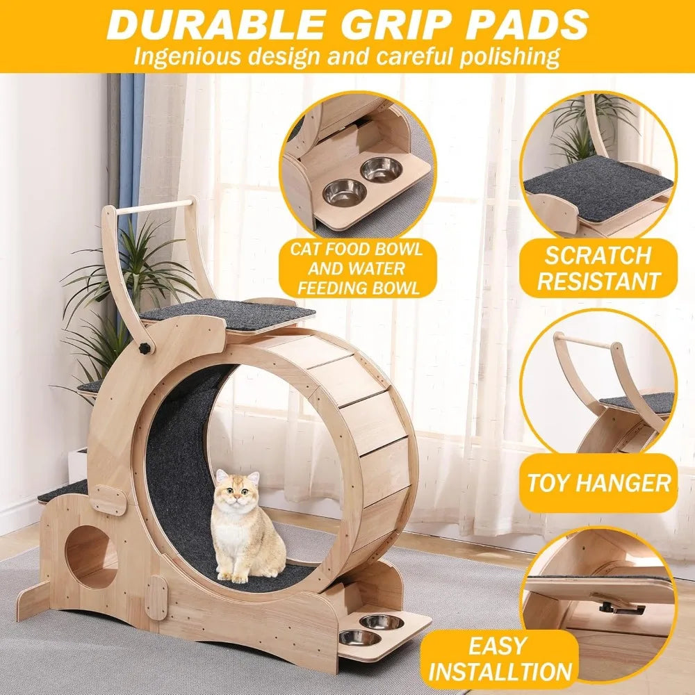 Cat 7-in-1 Exercise Treadmill and Tunnel for Indoor Cats
