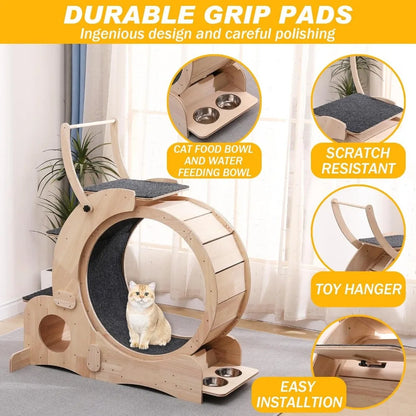 Cat 7-in-1 Exercise Treadmill and Tunnel for Indoor Cats