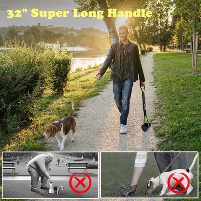 32" Foldable, Non-Bending Pooper Scooper
