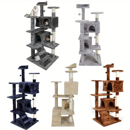 53-inch Cat Tree and Tower with Scratching Post
