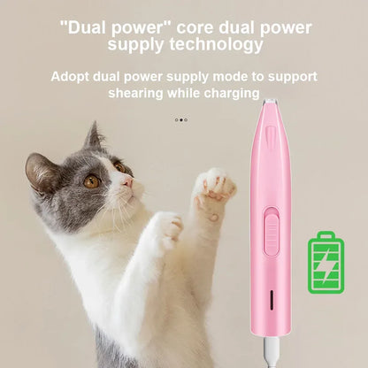 Electric Trimmer for Pets - Between soles of the feet/toes/around the eyes/cochlea/private area