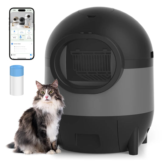 Self-Cleaning, Odor-Free Automatic Cat Litter Box