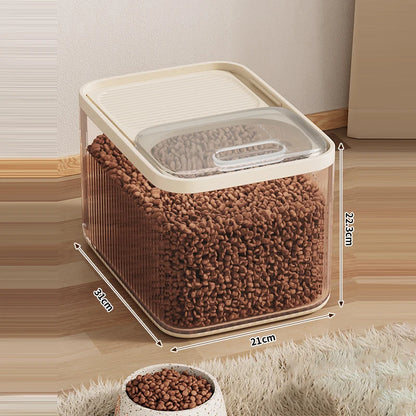Large Capacity Cat Dog Food Storage Container Airtight Dry Bucket 18KG Dog Food Box For Cat Small Animals Pet Supplies