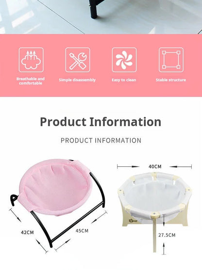 Breathable and Cooling Cat Hammock Bed