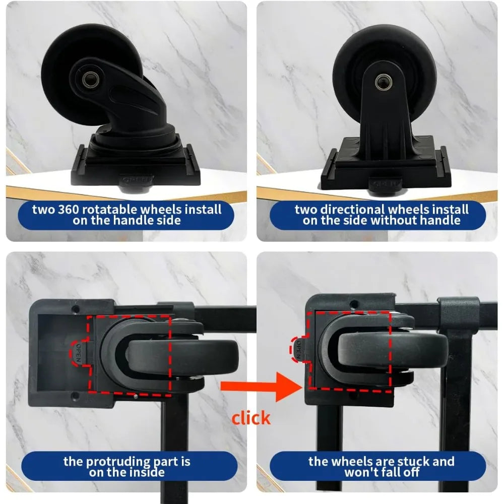 Soft-Sided, Collapsible and Ventilated Pet Carrier with Wheels