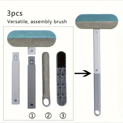 Premium Deshedding Brush for Pets with Ergonomic Long Handle