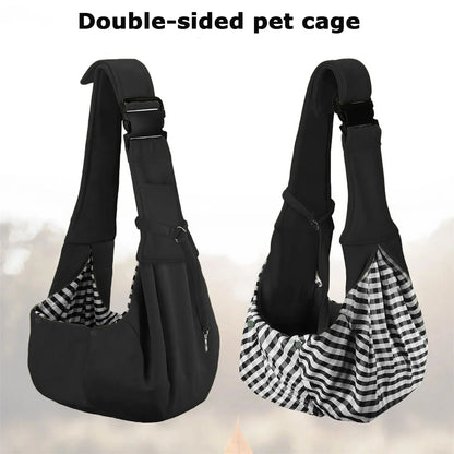 Small, Hands-Free Reversible Crossbody Pet Sling Holder