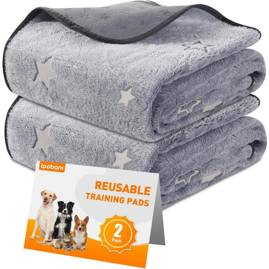 Washable, Absorbent and Non-Slip Pee Pads for Dogs, 2 Pack 31 x 36