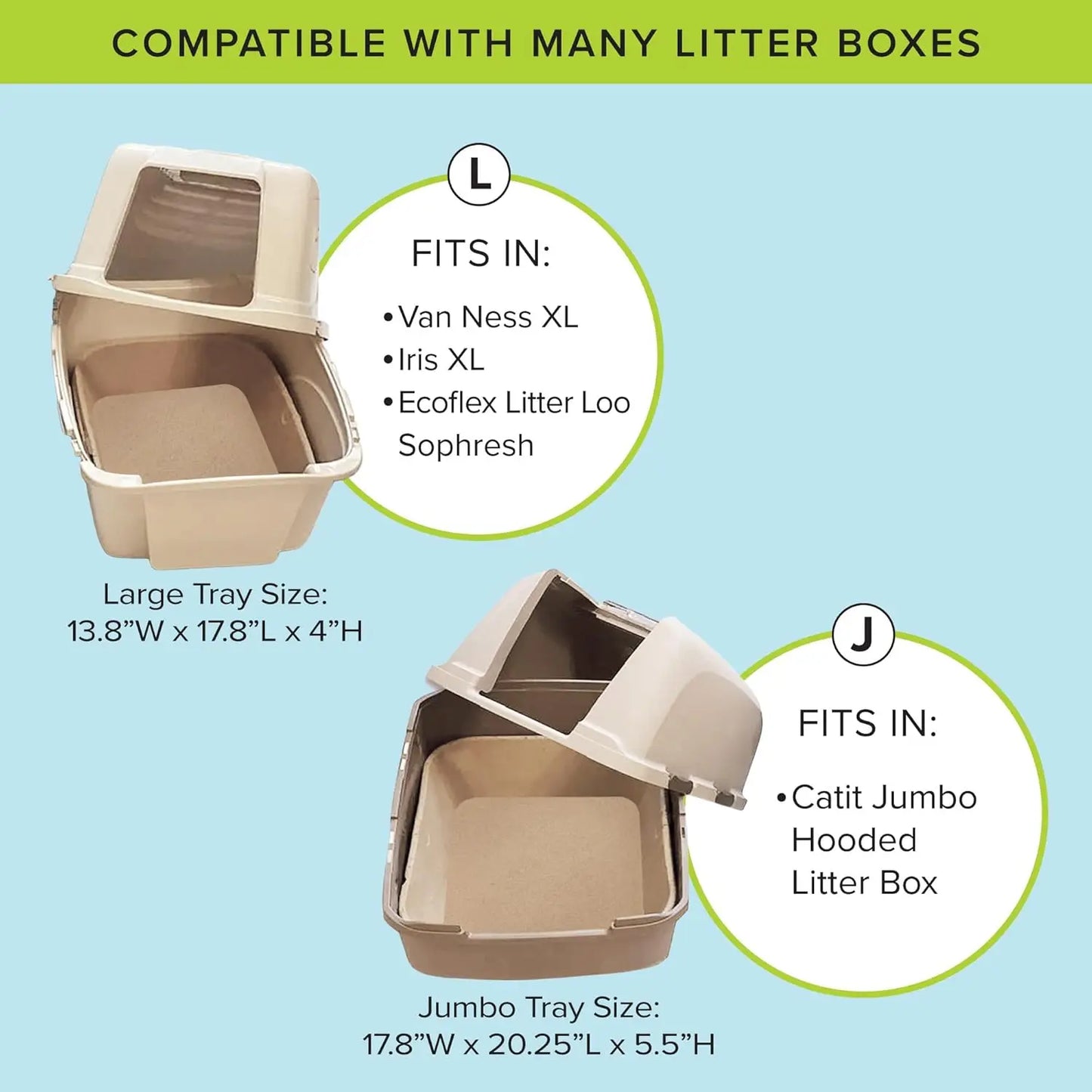 Kitty Sift Large 6-Pack Disposable Cat Litter Box