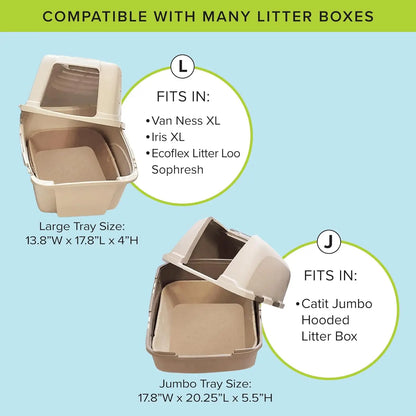 Kitty Sift Large 6-Pack Disposable Cat Litter Box