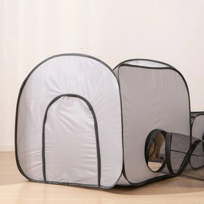 Square Cat Play Tunnel -  Foldable Nest