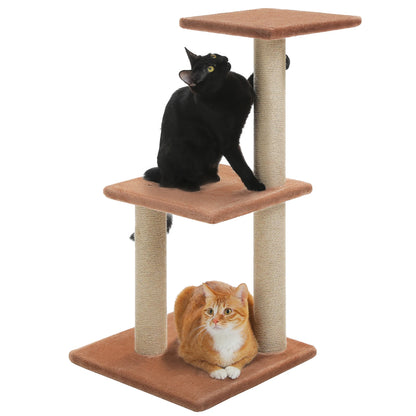Cat tree with Scratching Posts, Big Hammock and Removable Top Perch