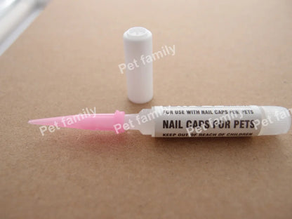 Soft Claw Caps for Cats with free Adhesive Glue + Applicator