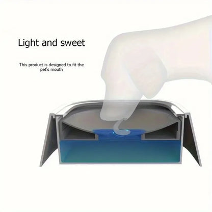 Spill-Proof Clear Pet Water Bowl with Non-Slip Base & Floating Filter