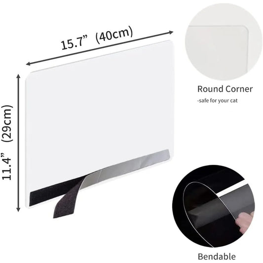 6-Pack Clear High Sided Cat Litter Box Pee Shields