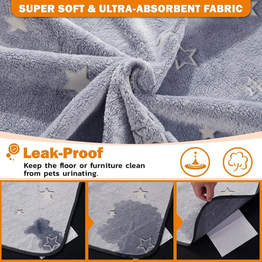 Washable, Absorbent and Non-Slip Pee Pads for Dogs, 2 Pack 31 x 36