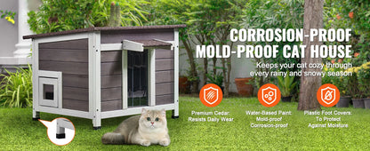 Outdoor Weather proof Cat House Weatherproof with All-Round Foam Insulation