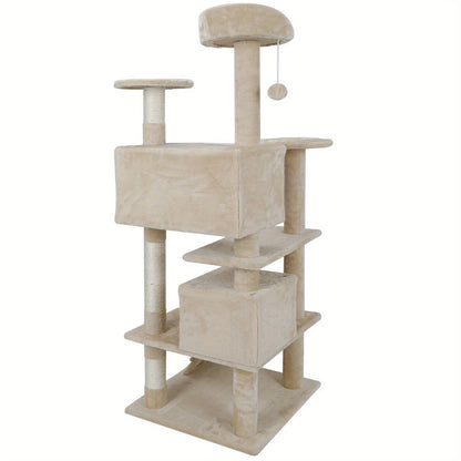 53-inch Cat Tree and Tower with Scratching Post