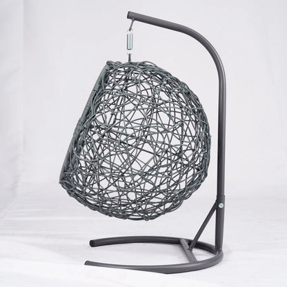 Indoor Cat Hanging Swing Bed/Egg Chair with Stand & Cushion