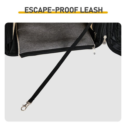 Breathable, Expandable  and Foldable Pet Carrier/Backpack Foldable Pet Carrier