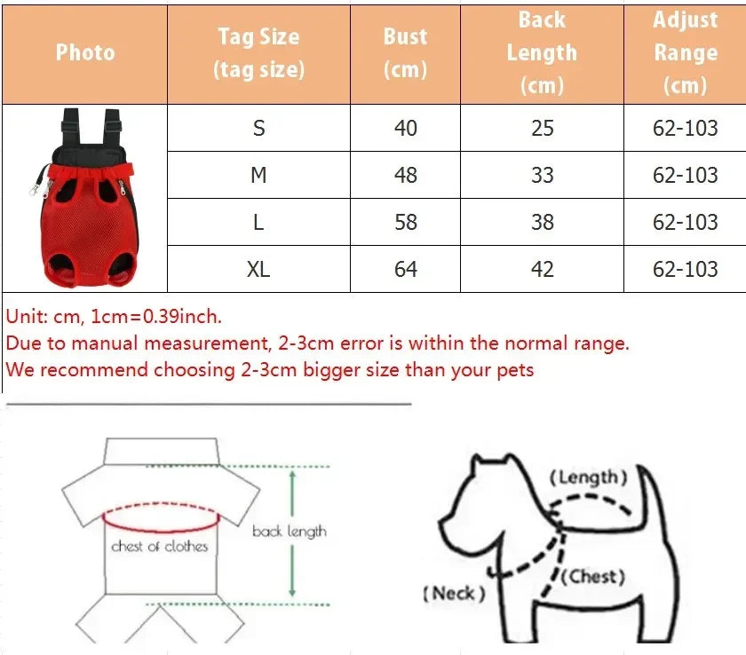 Portable Pet  Double Shoulder Backpack