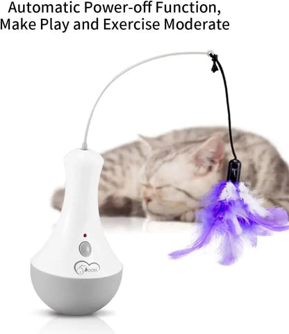 Interactive, Automatic Cat Toy with Feather Teaser