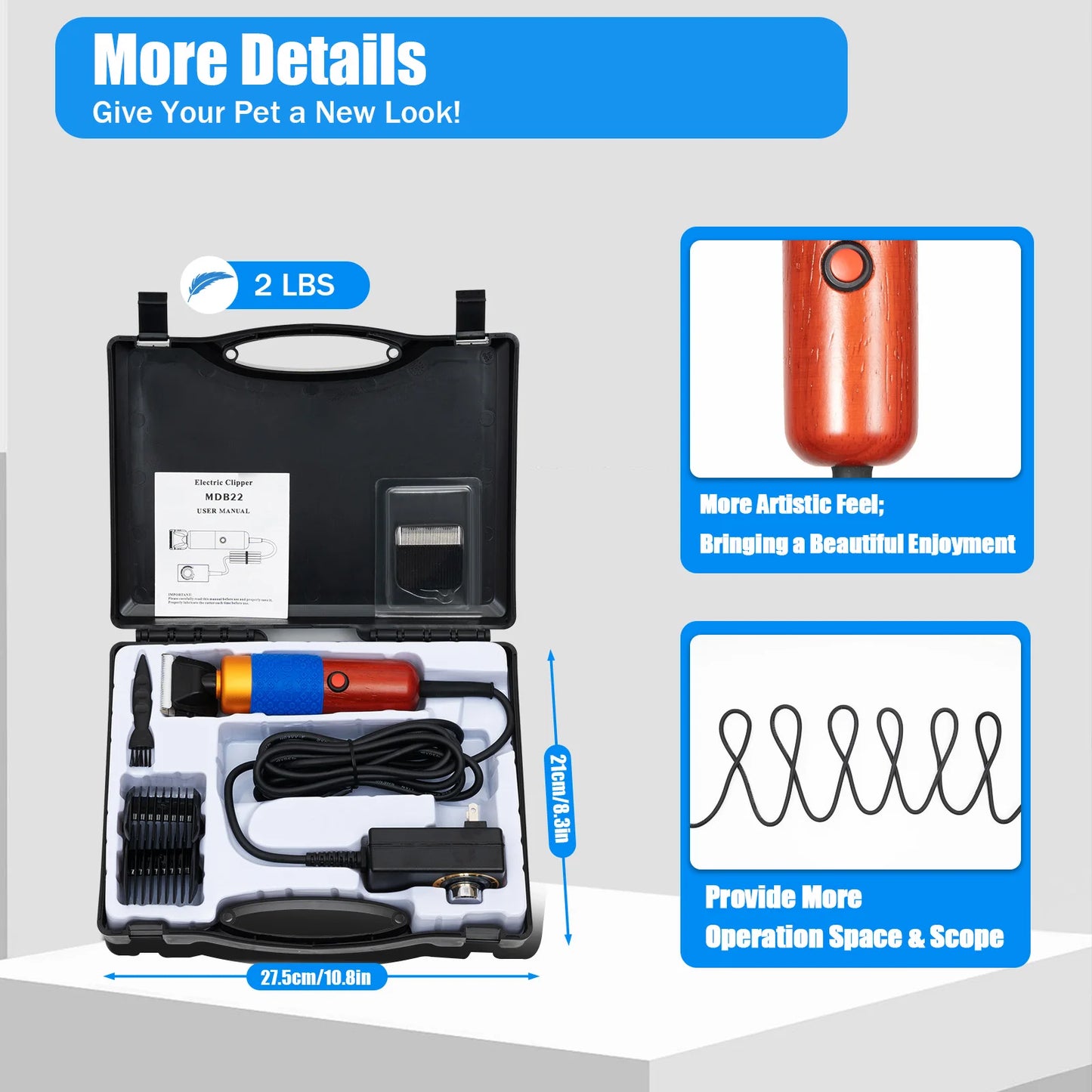 110V/220V 36W Electric Push Shears for Pets