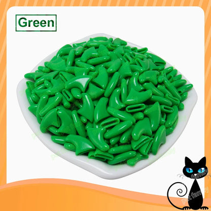 Soft Claw Caps for Cats with free Adhesive Glue + Applicator