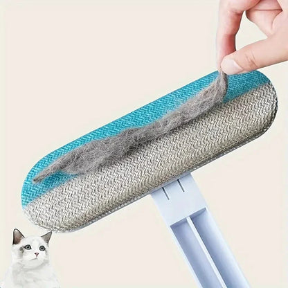 Premium Deshedding Brush for Pets with Ergonomic Long Handle
