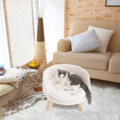 Luxury Stool Bed with Plush, Washable and Waterproof Fabric