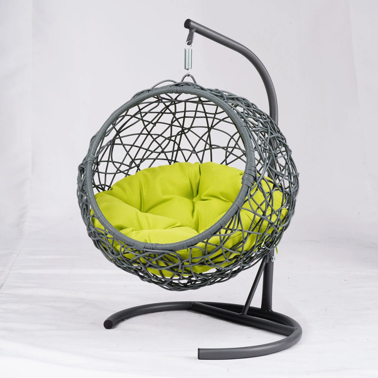 Indoor Cat Hanging Swing Bed/Egg Chair with Stand & Cushion