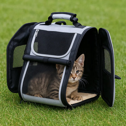 Pet Backpack/Carrying Bag - Portable, Breathable, Foldable, Expandable