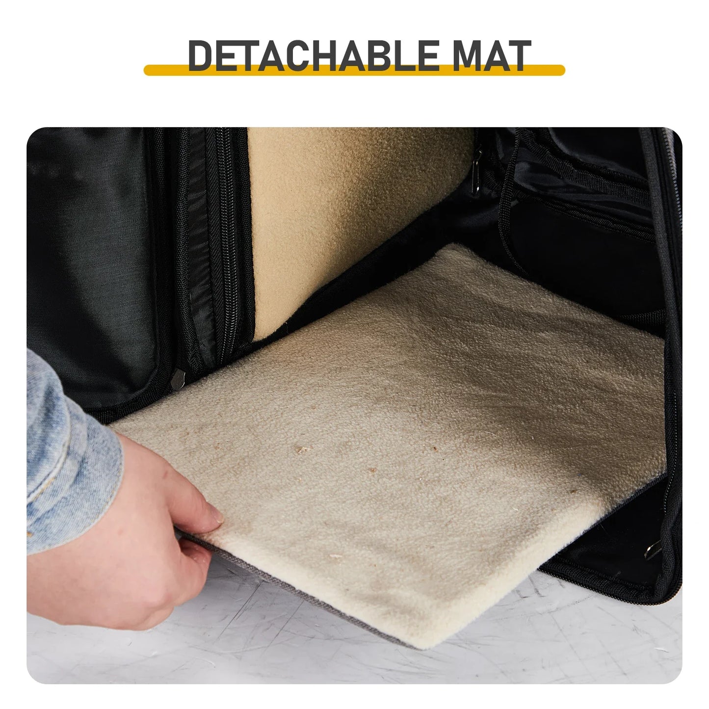 Breathable, Expandable  and Foldable Pet Carrier/Backpack Foldable Pet Carrier