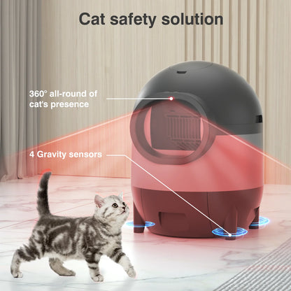 Self-Cleaning, Odor-Free Automatic Cat Litter Box