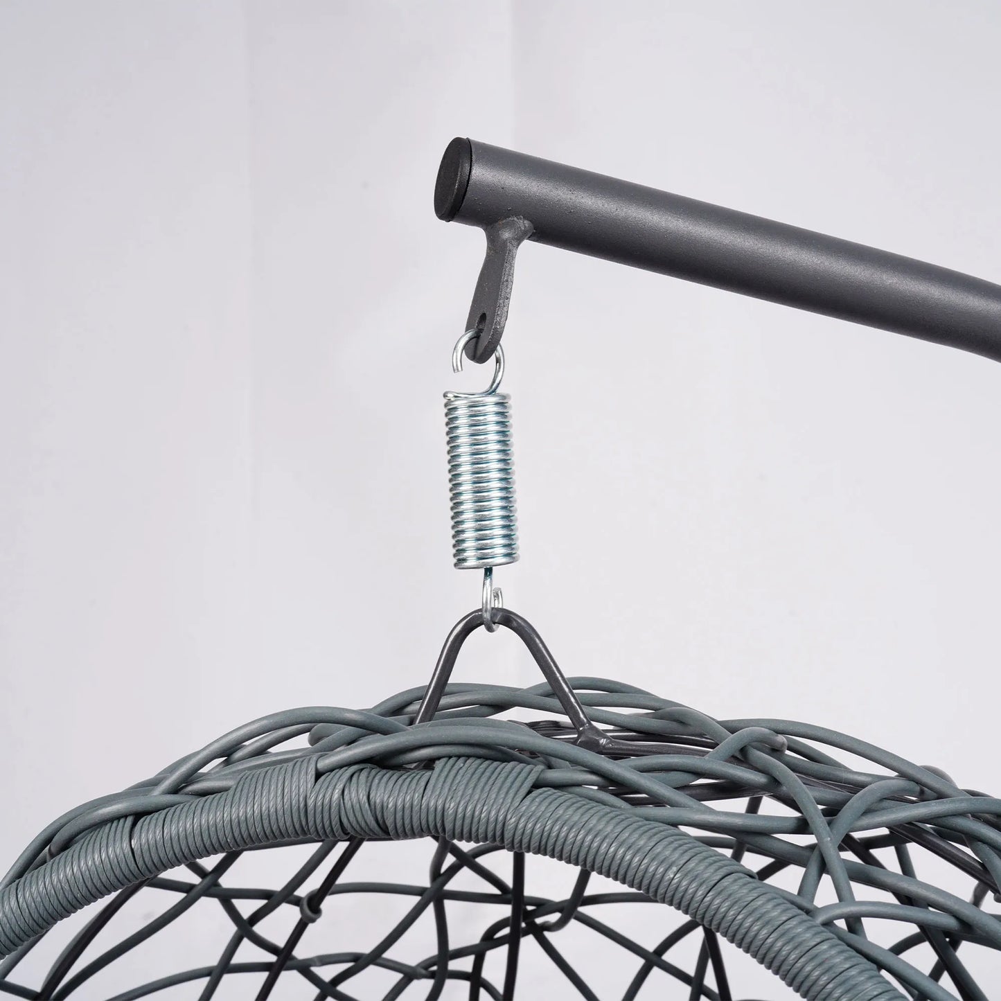Indoor Cat Hanging Swing Bed/Egg Chair with Stand & Cushion
